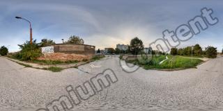 HDR Panorama 360° of Background Street Road